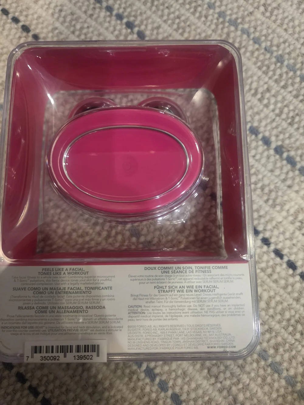 FOREO BEAR™ Smart Microcurrent Facial Toning Device — Pink